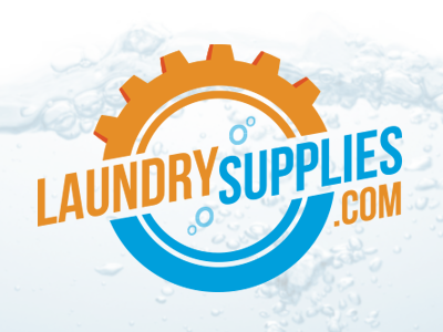 Laundry Logo Round 2 blue circle cog logo orange water wheel