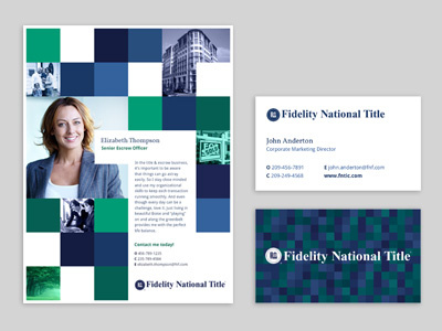 HA HA Business! blue branding business cards collateral corporate flyer green tiles