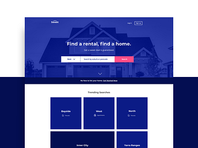 Property Web Design branding design home homepage homepage design homes kid property real estate simple sweet web web design web design company website website concept