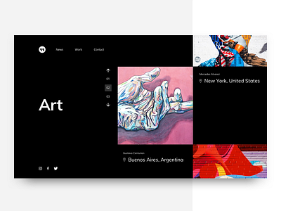 Dark Minimal Header + Vertical Slider design header header design header exploration interface design kid minimal minimal art minimal design slider ui user interface user interface design ux vertical vertical slider web web design web design company website