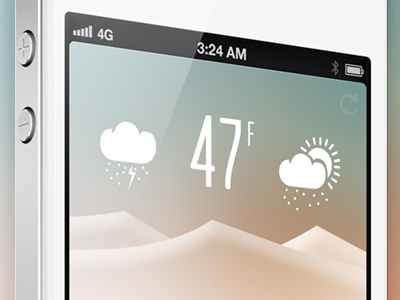 Weather Check app cloud ios iphone landscape weather