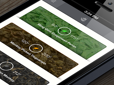 Tea App iPhone Main Screen