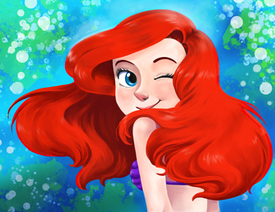 Ariel Color2 ariel disney photoshop the little mermaid