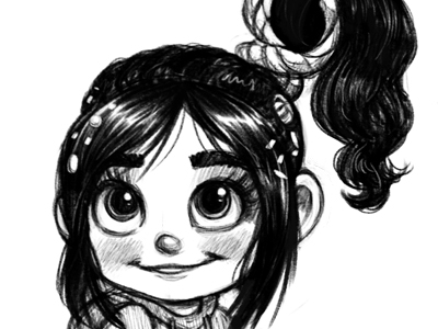 How to Draw Vanellope Von Schweetz or Glitch from Wreck it Ralph Step by  Step Tutorial - How to Draw Step by Step Drawing Tutorials