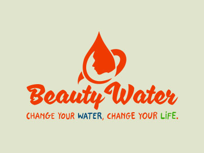 Beauty Water beauty branding company drops icon logo water water drop