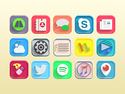 Some Ios Icons app icons ios itunes message music simple
