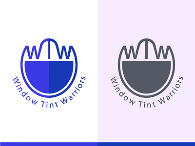 Wtw clean flat gradient logo simple two colors