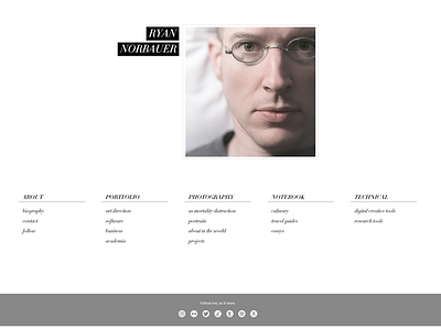 New personal site landing page draft css landing page personal photography svg webdesign website