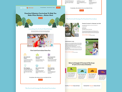 The new First Look curriculum site! church ministry website website design