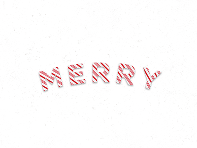 Merry - Mock for a new blog post candycane christmas font logo mark merry type