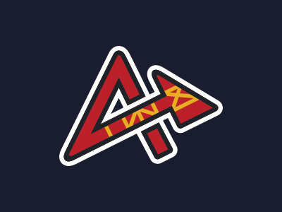 Atlanta Braves. atl atlanta braves custom logo mark symbol type