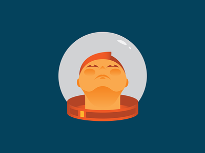 Space! / Slingshot Ambassador Program character helmet illustration moon nasa rocket space sun