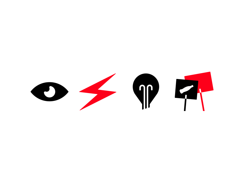 New icons for Coca Cola! brand bulb coca cola coke design eye icons lightning logo mark sign
