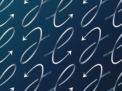 Pattern for The Efficiency App arrow brand branding glass gradient logo mark metallic pattern