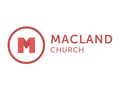 Macland Church Rd. 1 design logo m mark museo shadow type