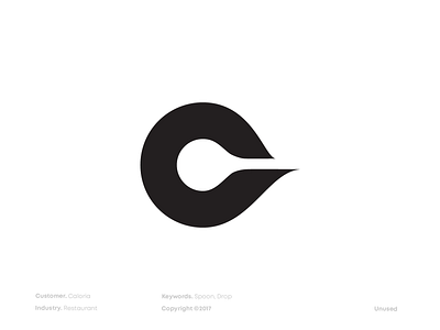 Caloria Logo Design brand branding calorie flyonacloud logo logo design logodesign mark oblakk spoon symbol