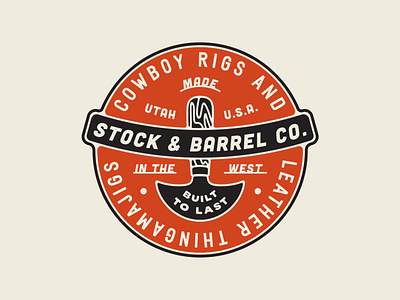 Stock & Barrel T-shirt badgedesign retro tshirtdesign type lockup vintage western