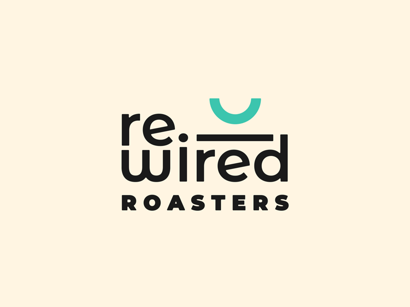 Rewired Roasters Logo Concept A branding cbd coffee identity logo logo system