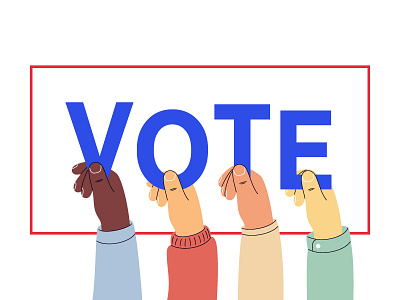 Vote 2020 2020 election election day elector human hand illustration people polling day president election vector vote voter