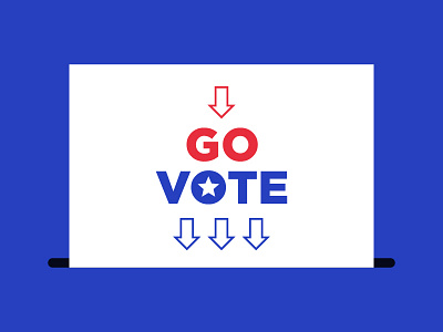 Go Vote 2020 ballot ballot box election election day elector go go vote illustration polling day president election vector vote voter