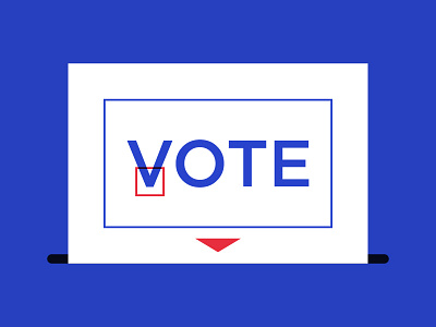 Vote 2020 2020 ballot ballot box banner election election day elector go vote illustration polling day president election registration typography vector vote voter