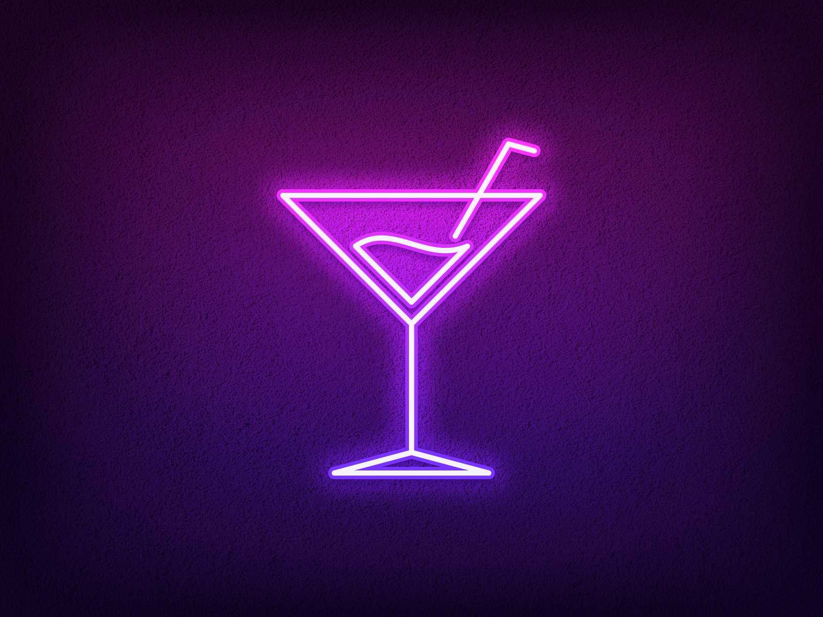 neon cocktail light