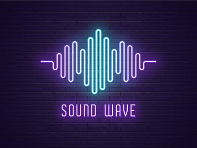 Neon sound wave