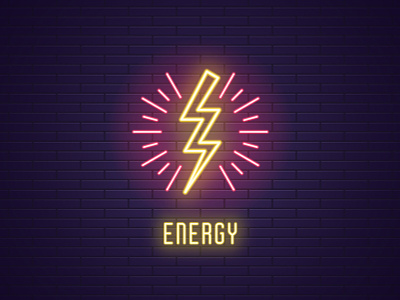 Lightning flash bolt charge design electric electrical electricity energy flash glowing graphic illustration light lightning neon power shock symbol thunder vector voltage