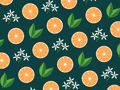 Orange fruit pattern