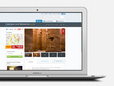 Travel Package View booking egypt form holiday packages search travel ui