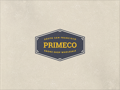 PrimeCo Logo Concept branding identity logo pattern retro texture typography vector vintage visual