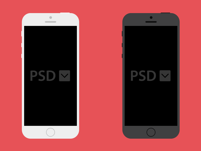 Free iPhone PSD Download apple freebie iphone psd template ios design flat