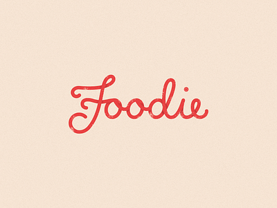 Foodie calligraphy f hand lettering logo script type typography