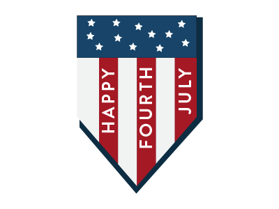 4th July 4thofjuly icon independence logo vector