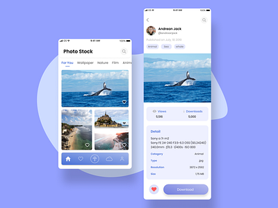 photo stock apps app app design clean design exploration mobile app mobile ui ui ui design uiux
