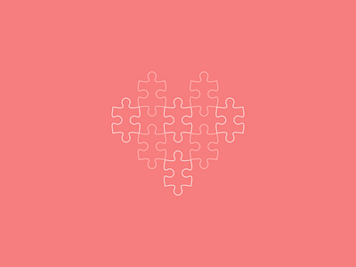 Puzzle Heart heart illustrator pattern puzzle