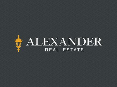 Alexander Real Estate Identity alexander branding identity logo real estate