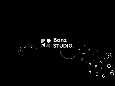 Bonz Studio - Logo design branding design logo minimal shapes typography ui