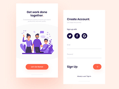 Team Management App Sign Up