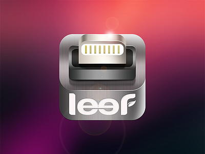 iOS icon for Leef iAccess 3 App apple icon ios lightning photoshop vector
