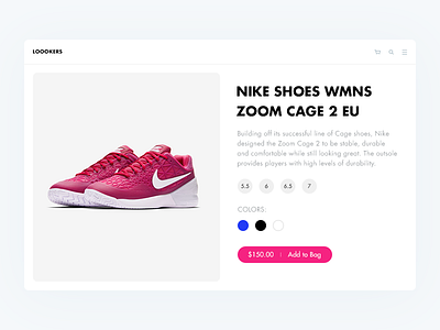 Product Page UI apparel commerce page product ui web