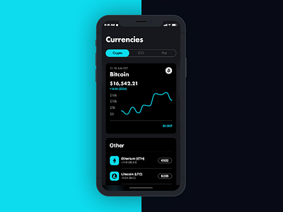 Crypto Currencies, Day 12 bitcoin blockchain crypto currencies design icon ios mobile ui ux