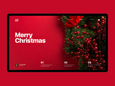 Merry Christmas, Day 23 christmas design landing merry minimal page ui ux website