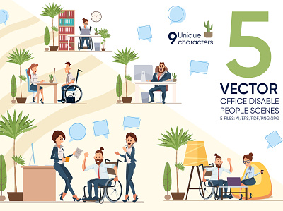 Office Disable People Scenes businesswoman career casual communication concept coworkers design disability employment hand handicapped healthcare invalid laptop modern office paralysis smiling teamwork technology