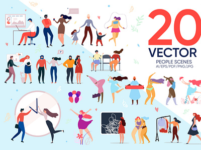 People Vector Scenes