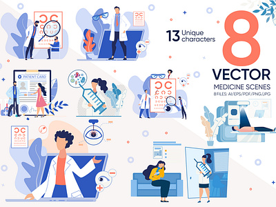 Medicine Vector Scenes