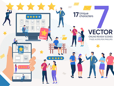 Online Review Vector Scenes