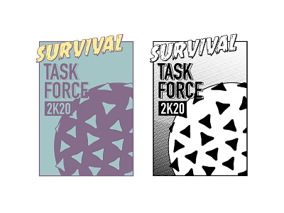 Task Force 2020 branding comic coronavirus design illustration logo tshirtdesign typography vector