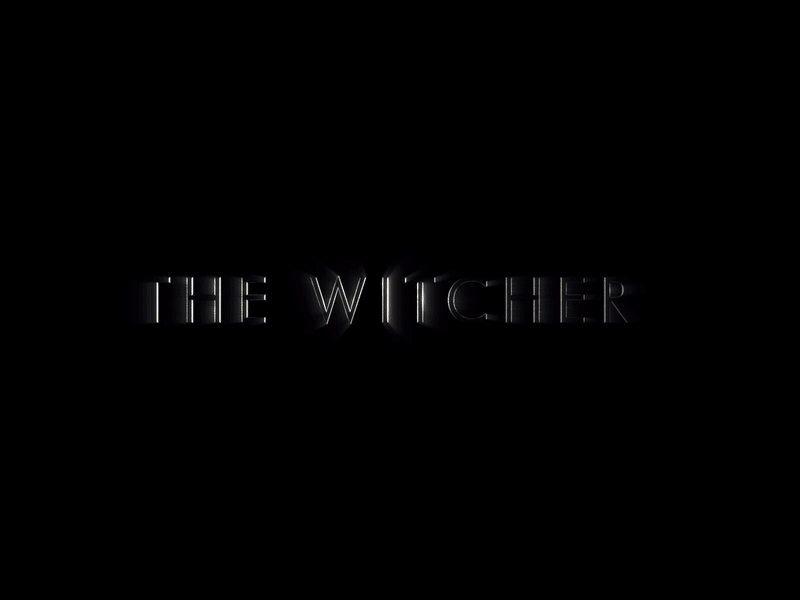 The Witcher 2d animation 3d animation after effect animation energy magic netflix shine slug thewitcher title design title sequence typography witcher