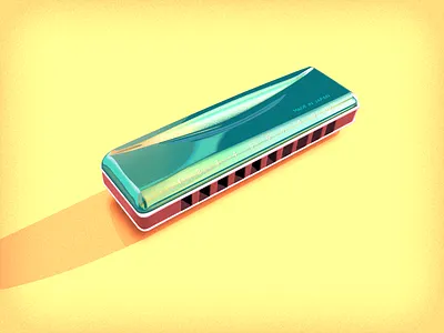 Harmonica Illustration harmonica illustration ps